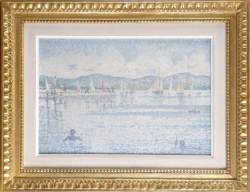Tableau HST - Les baigneuses - signé Cécile SAMAIN Cécile Tableau HST - Les baigneuses - signé Cécile SAMAIN Cécile