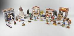 Collection : Santons - Le Moulin à Huile - (bon état gen , egr , ecl , rest)(+/ - 55pcs)