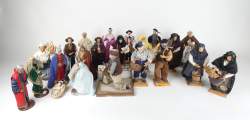 Collection : Lot de Santons en terre cuite (22pcs) marque FLORENCE , RACCASI , PEIRANO , YOLANDE