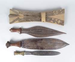 Africain : Glaive et fourreau Congo Africain : Glaive et fourreau Congo