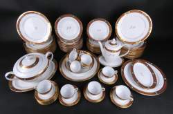 Céramique: Service à dîner et à café en Porcelaine (état neuf) manuf Roy Les abe