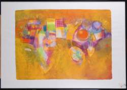 Tableau technique mixte/ toile -En rentrant chez soi- signé TCHOUKY TCHOUKANOV S