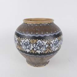 Céramique: Vase en grès KERAMIS Boch 1920 ADF atelier CATTEAU Charles