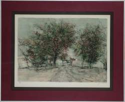 Estampe: Eau-forte couleur (2) signé GANTNER Bernard