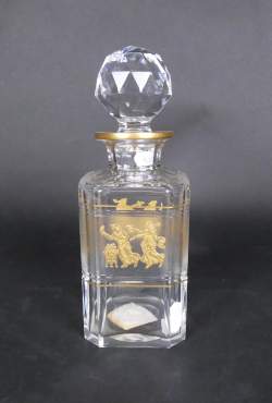 Verrerie : Carafe en cristal signé sous la base Val Saint Lambert attribué à LEDRU Léon