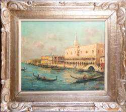 Tableau HSP - Venezia Riva degli Schiavori - signé VERBRUGGHE Charles Henri