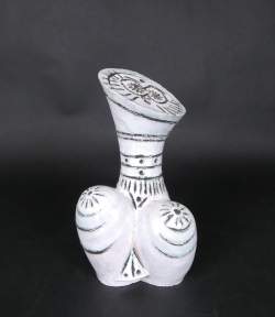 Sculpture : Céramique (egr) - Interprétation féminine - signé BERNARD Claude