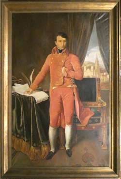 Tableau HST -Bonaparte en 1er consul- daté 1941 signé GOMMAERTS Fernand