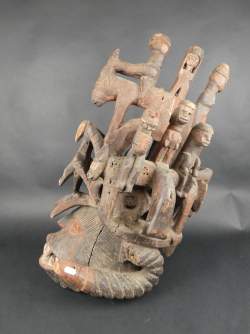 Meuble: Dresse en chêne de style Louis XV 19eS