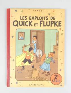 BD: Les exploits de Quick et Flupke Hergé: EO 2ème série en B2 1948 (noté 1949)