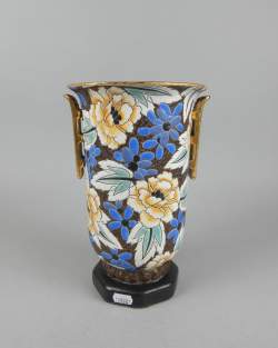 Céramique : Vase Boch Frères , monogrammé RC CHEVALLIER Raymond