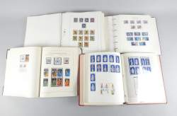 Collection de timbres : 4 albums de TP de la DDR oblitérés entre 1949 et 1990 très complet avec les BF