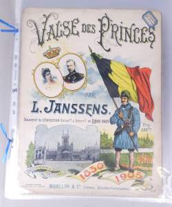 Estampe: Rare collection de Zincographies de partitions musicales surtout sur la