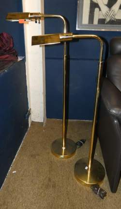 Luminaire: Paire de lampes Vintage (traces d'usage) METALARTE HANSEN LAMPS made