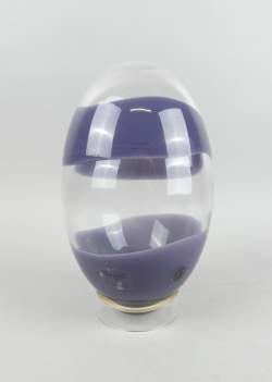 Verrerie : Oeuf en verre soufflé étiquette design Björn Rönnquist