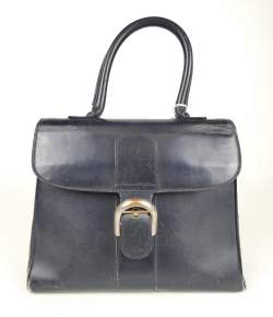 Mode : Sac à main Delvaux (usure importante) en cuir modèle - Brillant -