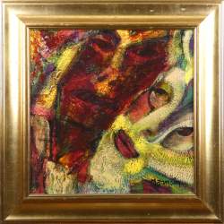 Tableau HSP - Couple - signé JAMSIN Michel