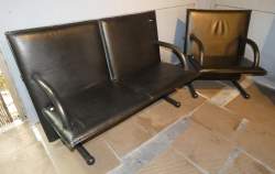 Meuble : canapé et fauteuil en cuir VOGTHERR Burkhard