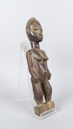 Africain: Statuette BAOULE Côte d'Ivoire